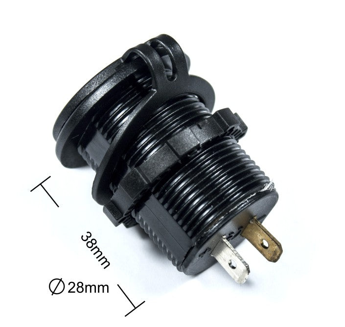 FOUR Connect 4-600156 vedenpitävä USB-pistorasia jännitenäytöllä
