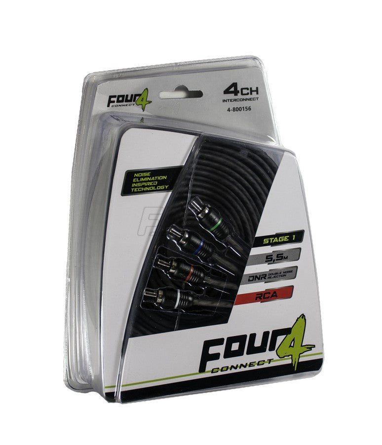 FOUR Connect 4-800156 STAGE1 RCA-kaapeli 5.5m, 4-kanavainen