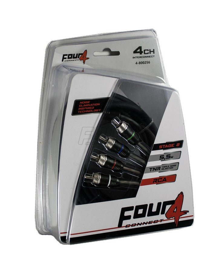FOUR Connect 4-800256 STAGE2 RCA-kaapeli 5.5m, 4-kanavainen