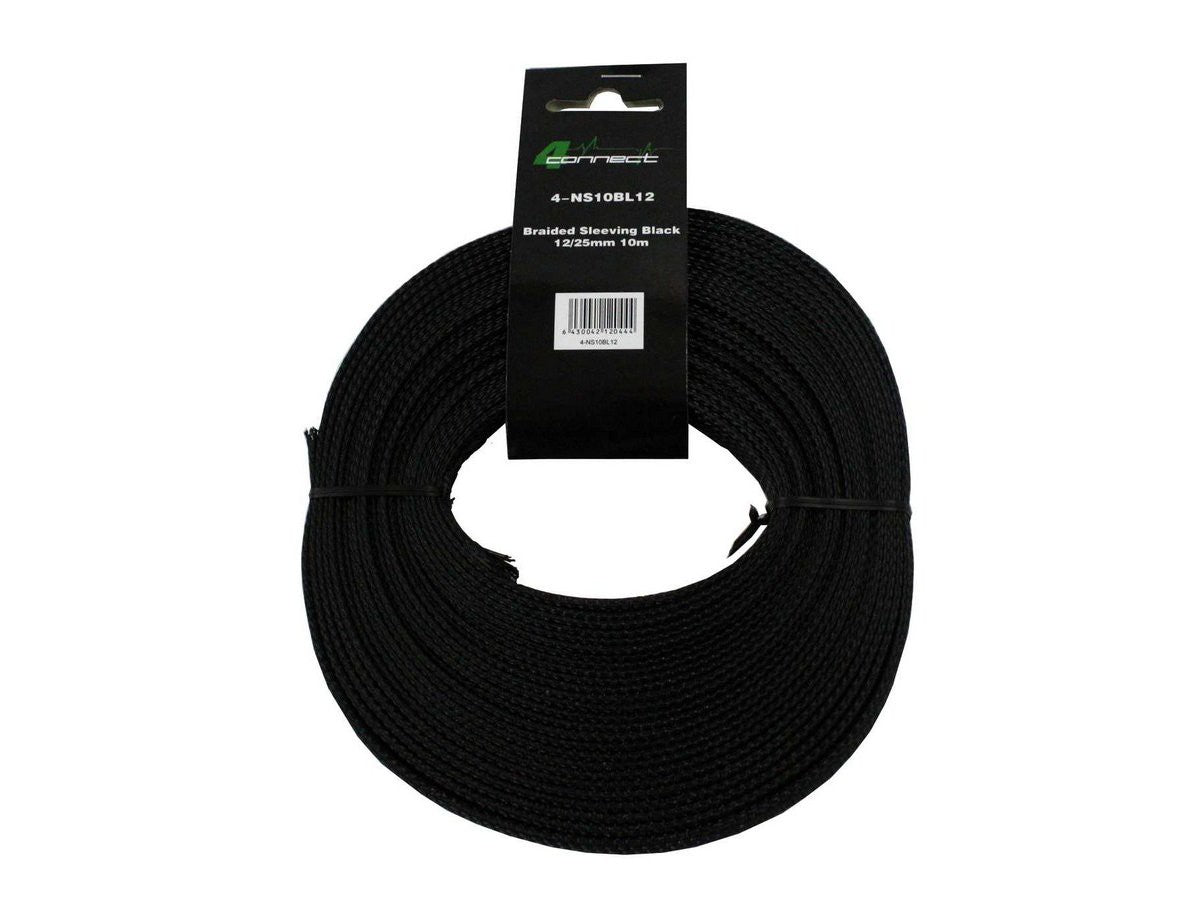 FOUR Connect 4-NS10BL12 nylonsukka musta 12/25mm 10m