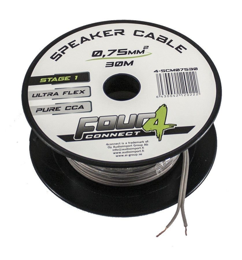 FOUR Connect 4-SCM07530 minikela 2x0.75mm2, 30m