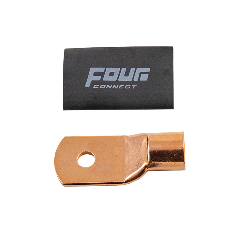 FOUR Connect 4-690394 STAGE3 OFC M8 rengasliitin 70-100mm2, 10x musta