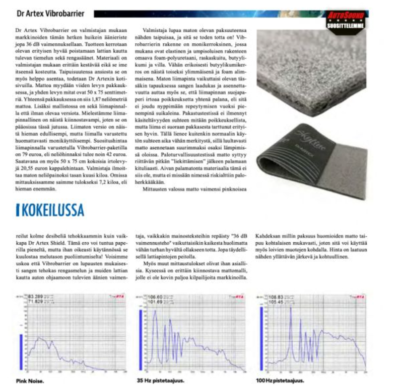 DrArtex VBB EV 7.0 monikerroksinen vaimennusmatto