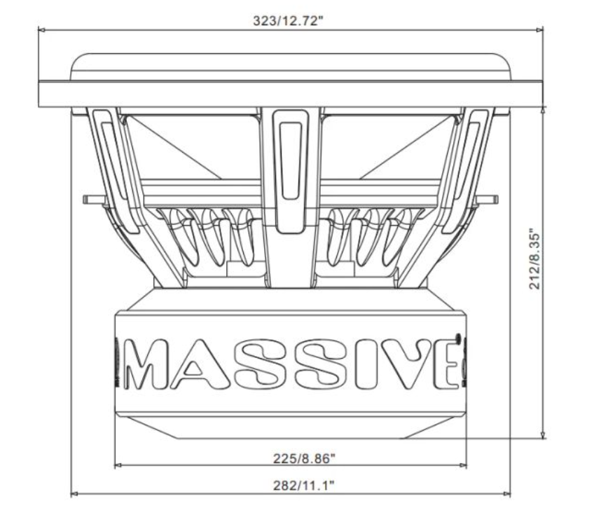 Massive Audio Hippo H124XR subwoofer