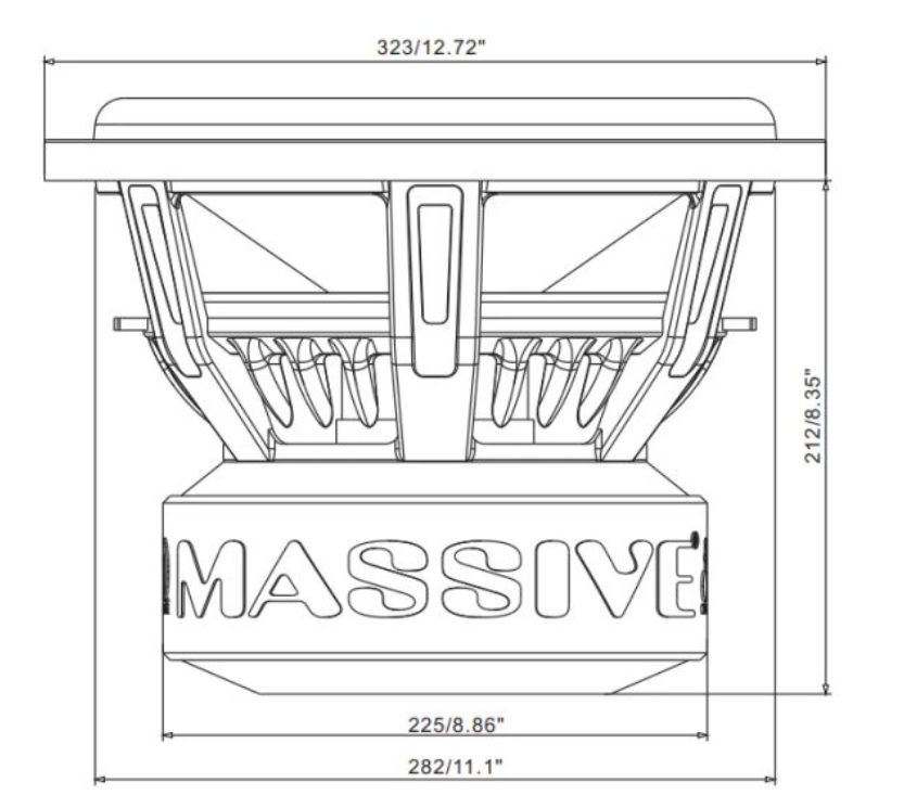 Massive Audio Hippo H122XR subwoofer