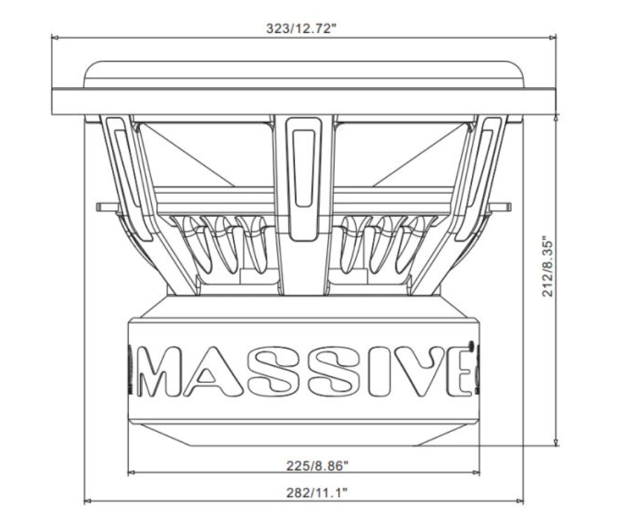 Massive Audio Hippo H124X subwoofer
