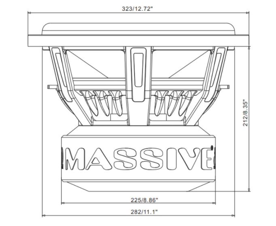 Massive Audio Hippo H122X subwoofer