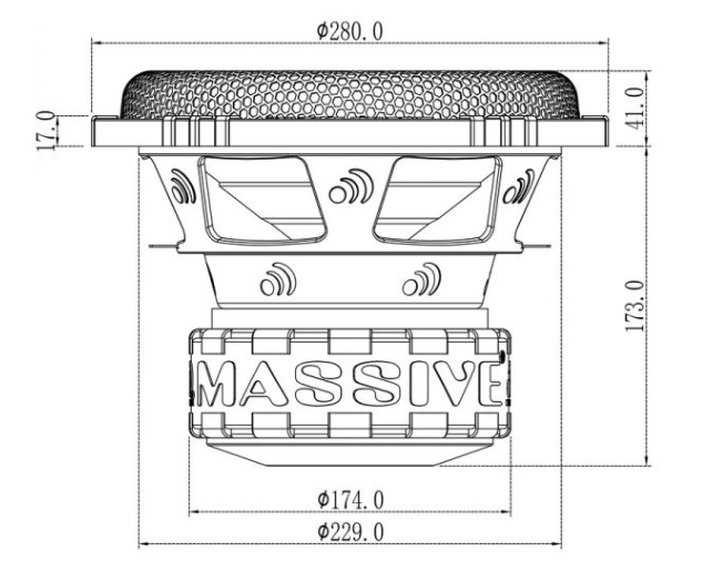 Massive Audio GTR84 subwoofer