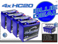 Hollywood Energetic 4 x HC 20BD AGM akku