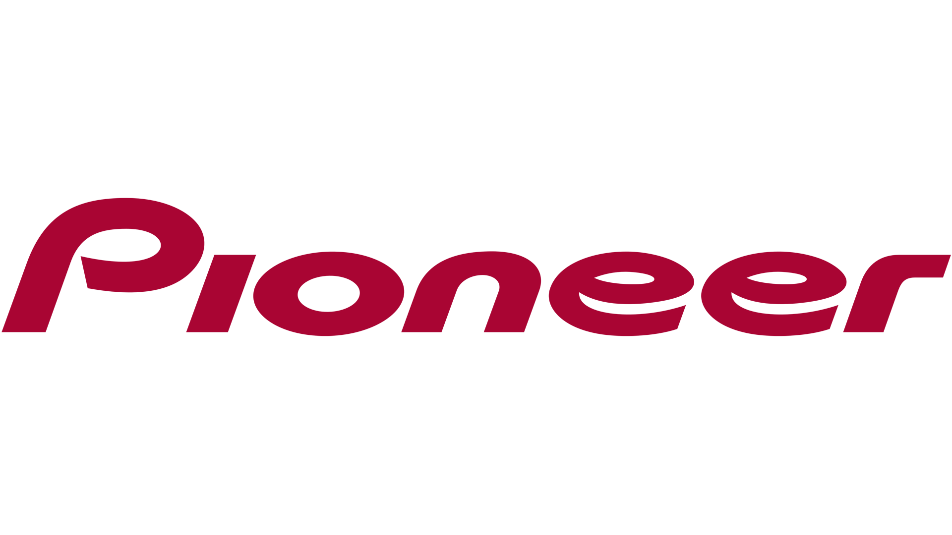 Pioneer Sticker 300x45 mm Red