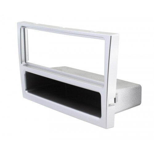 ACV 1-DIN facia plate with pocket Opel matt chrome 100628